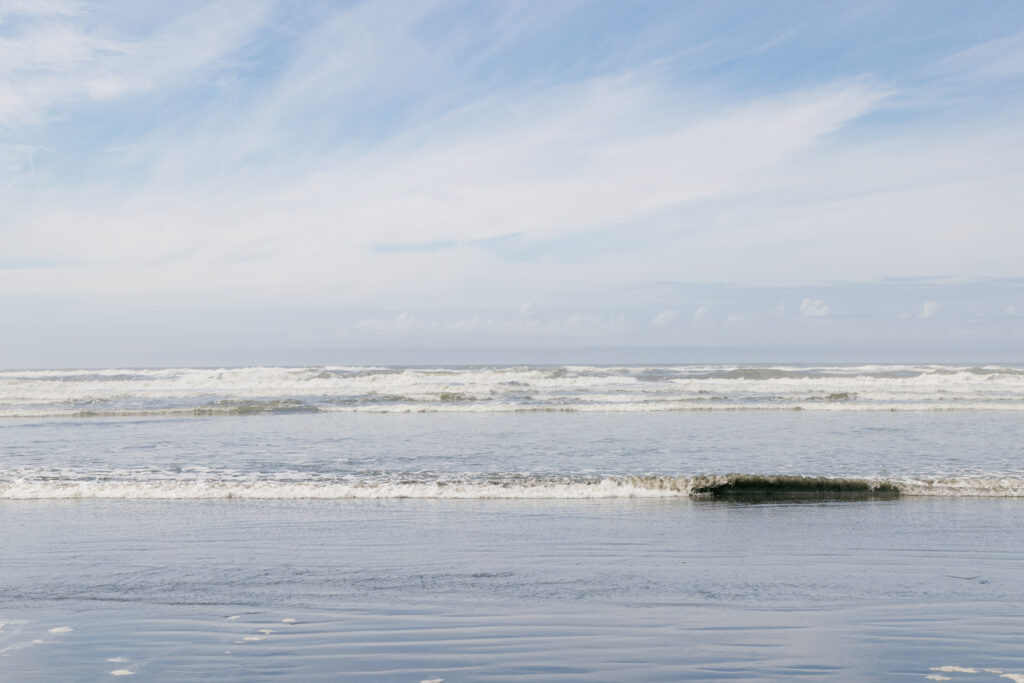ocean water reflecting the sky
